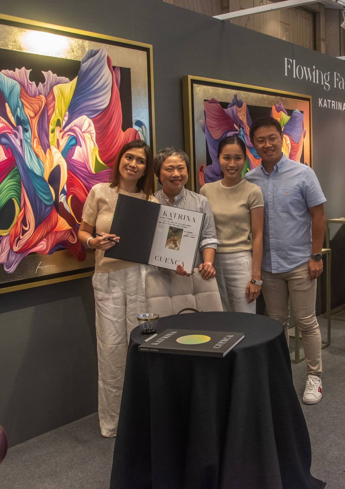 Artist Katrina Cuenca during her book launch and signing.